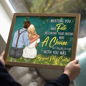 Meeting You Was Fate, Personalized Poster, Gifts For Couple - Poster & Canvas - GoDuckee