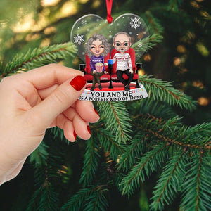 Old Couple Movie Forever A Kind Of Thing, Personalized Acrylic Ornament - Ornament - GoDuckee