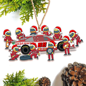 Personalized Racing Custom Shape Ornament, Christmas Gift For Racing Team - Ornament - GoDuckee