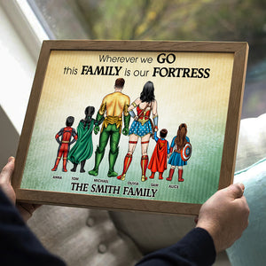 Family Where We Go Personalized Canvas Print, Family Gift - Poster & Canvas - GoDuckee