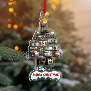 Personalized Camera Photographer Ornament, Christmas Tree Decor - Ornament - GoDuckee