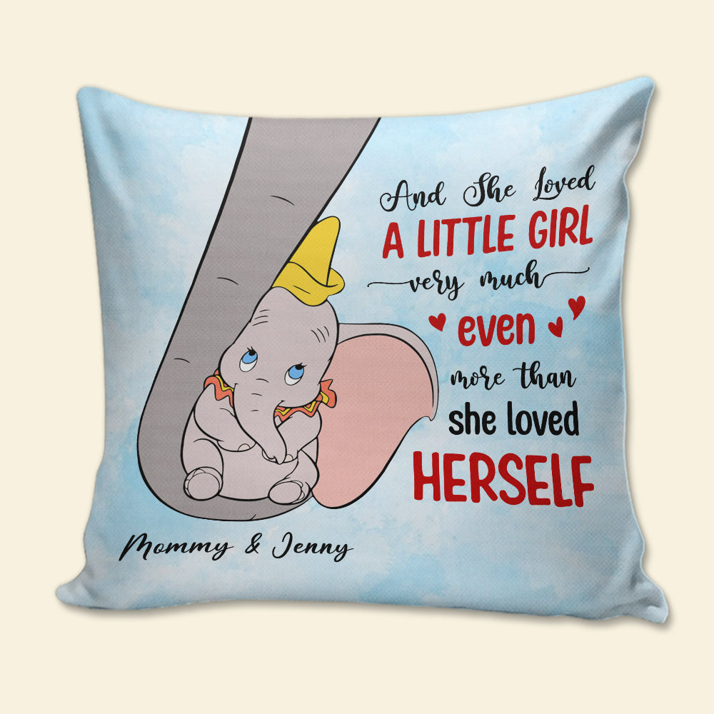 And She Loved A Little Girl Very Much Personalized Elephant Mom Pillow, Gift For Mom - Pillow - GoDuckee