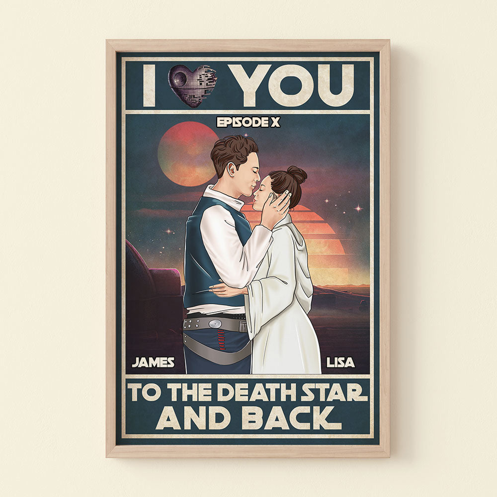 Personalized Couple Poster - I Love You To The Death And Back - Poster & Canvas - GoDuckee