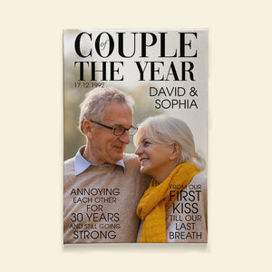 Couple Of The Year - Custom Old Couple Photo Poster - Poster & Canvas - GoDuckee