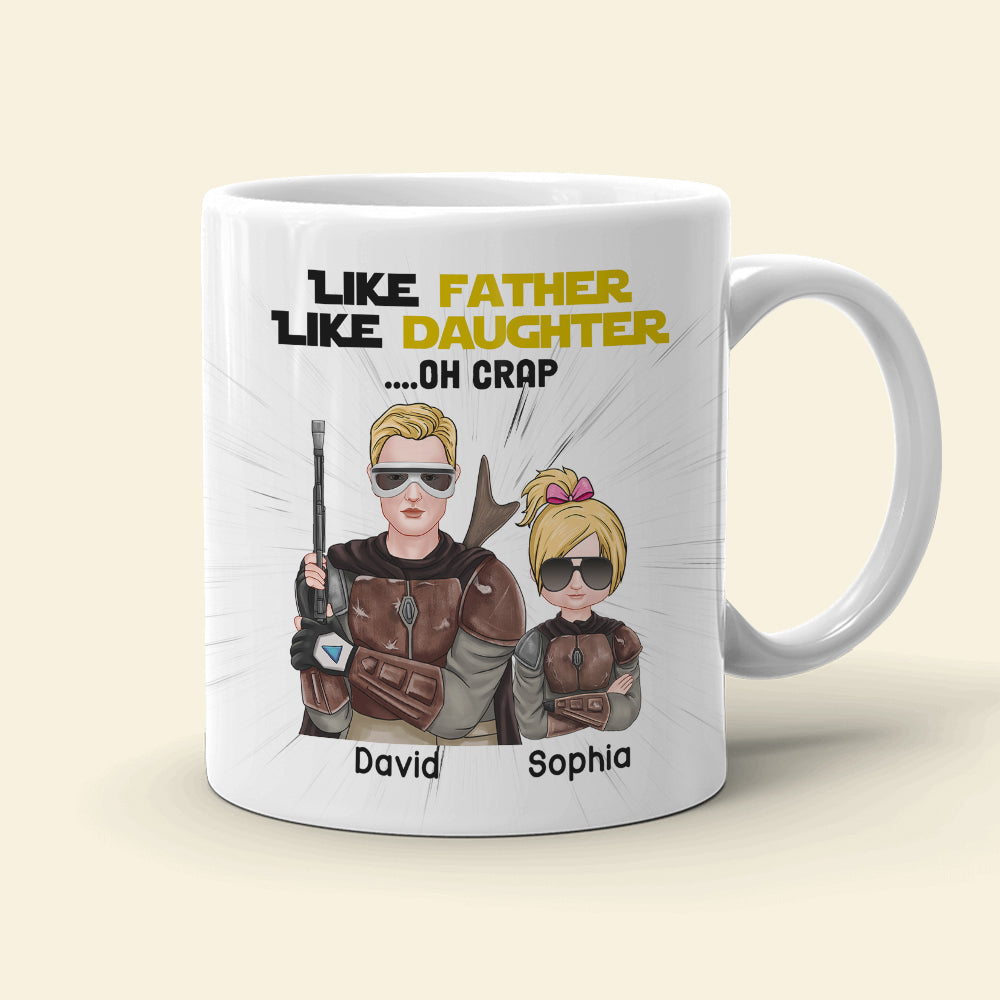 Like Father Like Daughter Personalized Family Mug, Gift For Family - Coffee Mug - GoDuckee