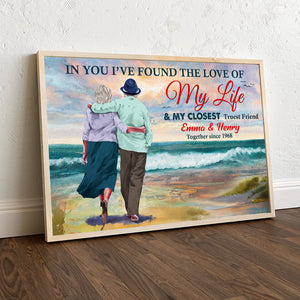 In You I've Found The Love For My Life Personalized Couple Canvas Print Gift For Couple - Poster & Canvas - GoDuckee