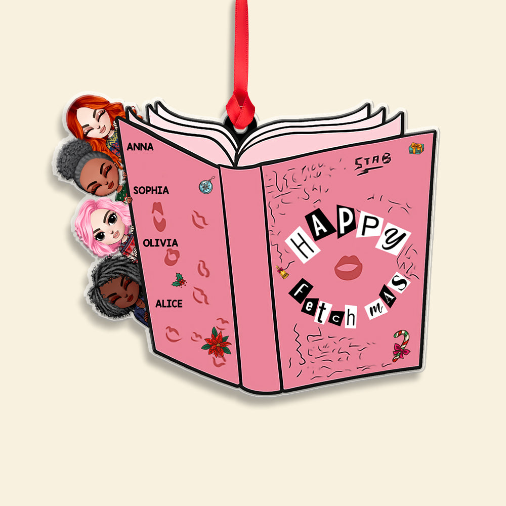 Happy Fetchmas Personalized Custom Shape Ornament, Gift For Friends - Ornament - GoDuckee