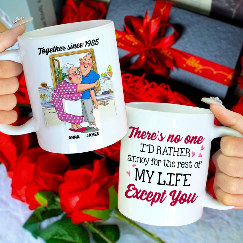 There's No One I'd Rather Annoy, Personalized Tumbler, Gifts For Couple - Coffee Mug - GoDuckee