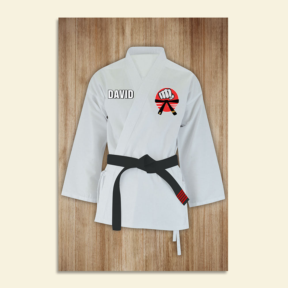 Custom Karateka's Name Poster - Karate Uniform - Poster & Canvas - GoDuckee