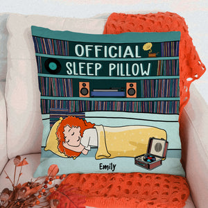 Vinyl Girl Official Sleep - Personalized Pillow - Pillow - GoDuckee