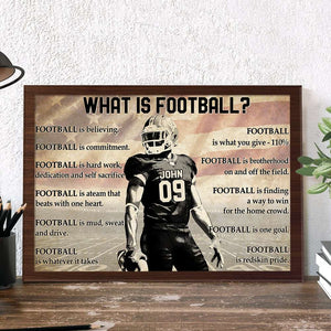 What Is Football, Personalized Football Poster - Poster & Canvas - GoDuckee