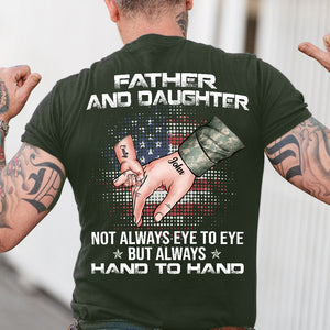 Father And Daughter/Son Not Always Eye To Eye - Personalized Shirts - Shirts - GoDuckee