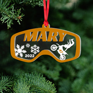 Personalized Motocross Ornament, Christmas Tree Decor - Ornament - GoDuckee