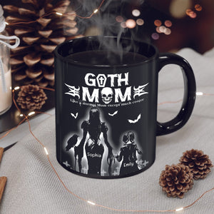 Gothic Mom And Daughter Black Mug Personalized Coffee Mug, Mother's Day Gift BLM-03qhqn150423 - Coffee Mug - GoDuckee