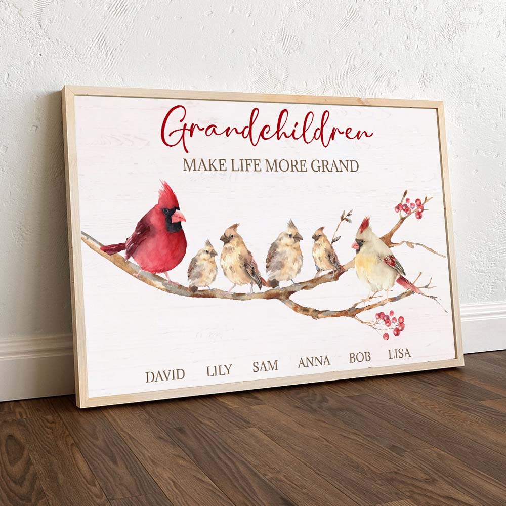 Grand Children Make Life More Grand, Personalized Poster, Gift For Grandparents - Poster & Canvas - GoDuckee