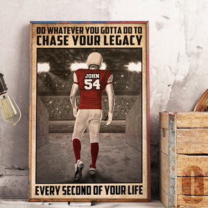 American Football Every Second Of Your Life - Personalized Wall Art - Poster & Canvas - GoDuckee
