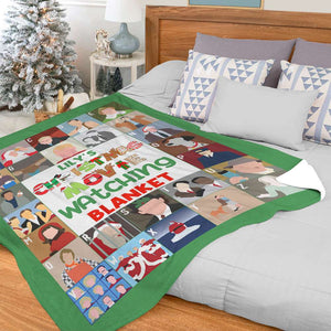 Personalized Christmas Movie Blanket, Custom Christmas Movie Letters - Blanket - GoDuckee