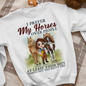 I Prefer My Horses Over People, Bestfriend Horses T-shirt Hoodie Sweatshirt - Shirts - GoDuckee
