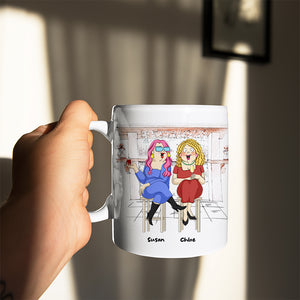 Thank You For Putting Up With My Sh!t, Best Friend Drinking White Mug Gift - Coffee Mug - GoDuckee