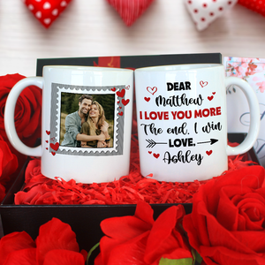 I Love You More The End I Win Personalized Mug, Couple Gift - Coffee Mug - GoDuckee