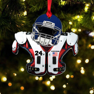 American Football Ornament, Personalized Ornament, Gift For Football Fans - Ornament - GoDuckee