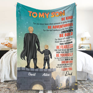 To My Daughter/Son... I Love You Dad - Personalized Blanket - Blanket - GoDuckee