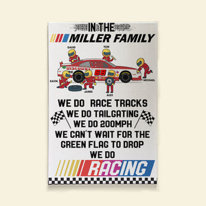 In This Family We Do Race Racks Personalized Racing Canvas Print - Poster & Canvas - GoDuckee