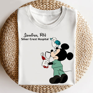 Personalized Mouse Nurse Shirt, Gift For Nurse - Shirts - GoDuckee