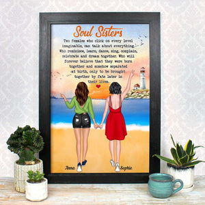 Soul Sisters, Personalized Poster, Gifts For Bestie - Poster & Canvas - GoDuckee