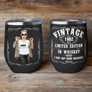 Personalized Cool Badass Women Wine Tumbler - I Hope We Are Friends -  GoDuckee