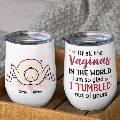 Of All The Vaginas, Gift For Mom, Personalized Mug, Mother and Child Mug, Mother's Day Gift - Coffee Mug - GoDuckee