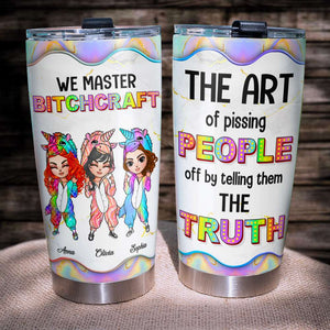 We Master Bitchcraft Personalized Tumbler Cup, Gift For Unicorn Friends - Tumbler Cup - GoDuckee