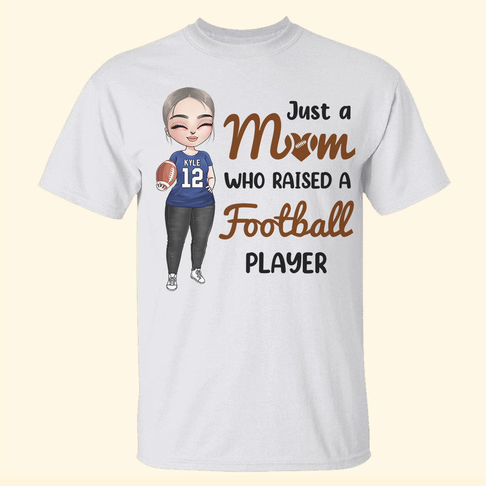 GoDuckee Football Mom, Personalized American Football Shirt, Gift for Football Lover, Mom Gift, Grandma Gift, Christmas Gift