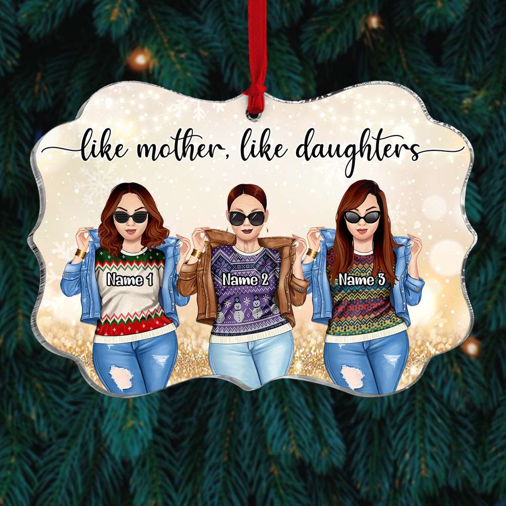 Personalized Christmas Ornament - Like Mother Like Daughter