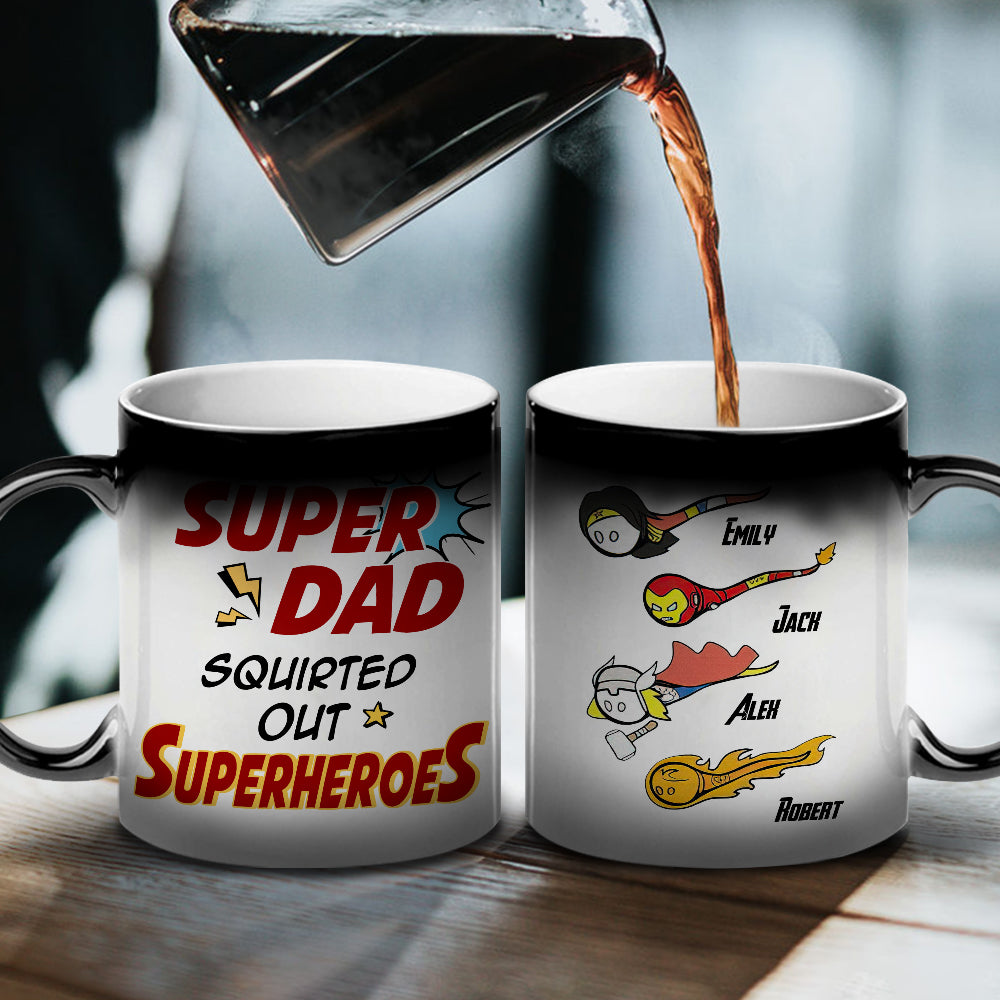 Father's Day Personalized Mug 06HUHN150323 - Magic Mug - GoDuckee