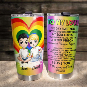 To My Love - Personalized Tumbler Cup - Gift For Couple - Tumbler Cup - GoDuckee