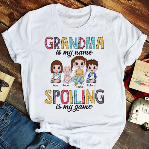 Spoiling Grandma Personalized shirt - Shirts - GoDuckee