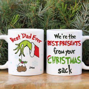 We're The Best Presents From Your Christmas Sack, Personalized Mug, Gift For Best Dad Ever - Coffee Mug - GoDuckee