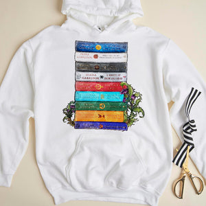 Outlander A Stack Of Books - Shirts For Book Lovers (10HUHU200422) - Shirts - GoDuckee