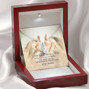 I Thank God For You- Gift For Mother-Personalized Alluring Beauty-Mother's Day Alluring Beauty - Jewelry - GoDuckee