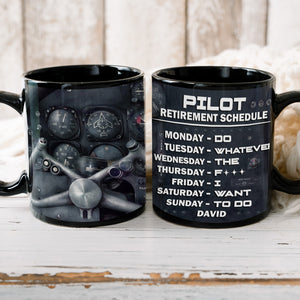 Pilot Retirement Schedule Personalized Retired Pilot Mug Gift For Pilot - Coffee Mug - GoDuckee