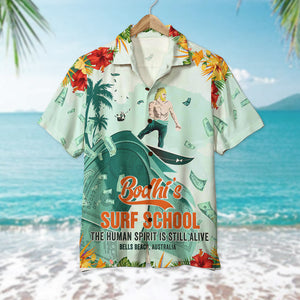 Surfing Hawaiian Shirt, Aloha Shirt - The Human Spirit Is Still Alive - Hawaiian Shirts - GoDuckee