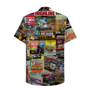 Dirt Track Racing Magazine Hawaiian Shirt, Aloha Shirt - Hawaiian Shirts - GoDuckee