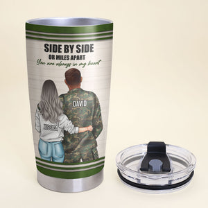 Personalized Military Couple Tumbler Cup - You Are Always In My Heart - Tumbler Cup - GoDuckee