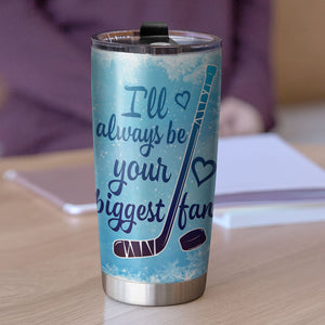Personalized Hockey Couples Tumbler Cup - To Me You're Always A Winner - Couple Shoulder to Shoulder - Tumbler Cup - GoDuckee
