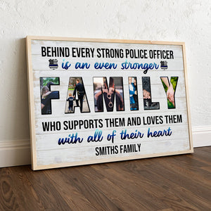 Custom Police Photo Poster - Police Family Who Supports Them And Loves Them - Poster & Canvas - GoDuckee