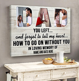 Custom Father Photo Poster - Memories Of Dad, DAD In Loving Memory Of - Poster & Canvas - GoDuckee