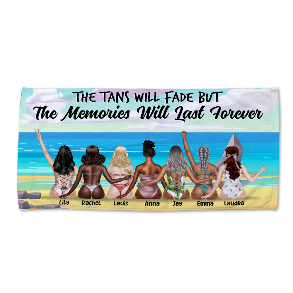 Swimming Pool Bestie The Tan Will Fade - Personalized Custom