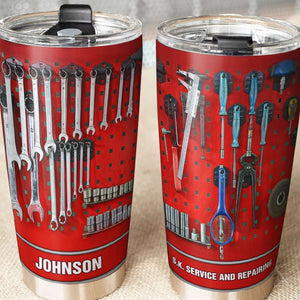 Mechanic Many Tools On Box - Personalized Tumbler Cup - Tumbler Cup - GoDuckee