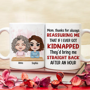 Mom Thanks For Always Reassuring Me - Personalized Mom Mug - Gift For Mom - Coffee Mug - GoDuckee